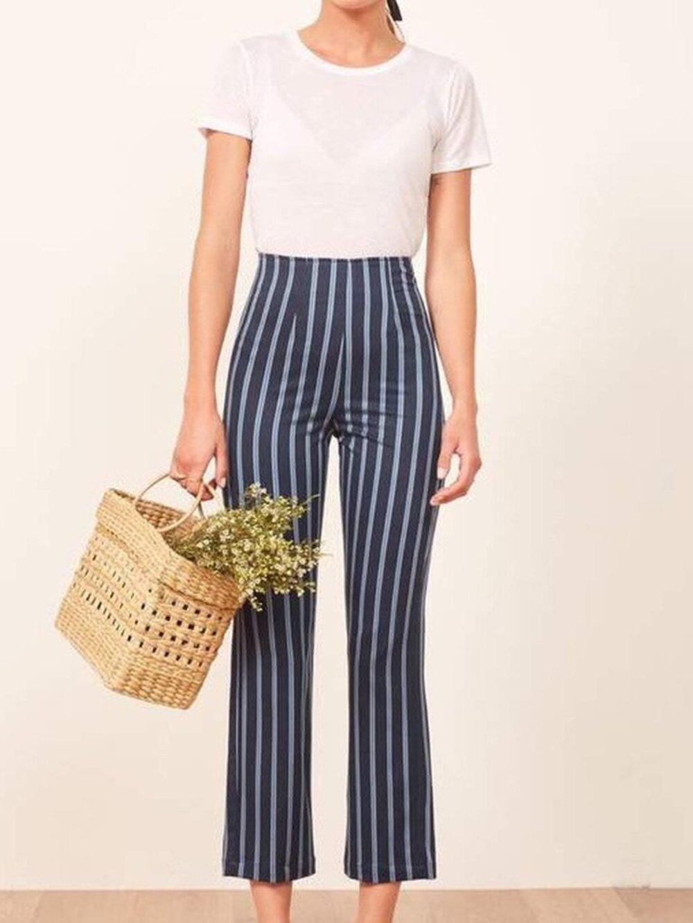 Reformation Marlon Venice Striped Pants